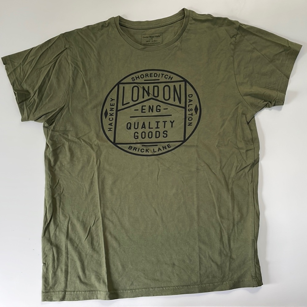 London England Graphic T Shirt - Cedar Wood State